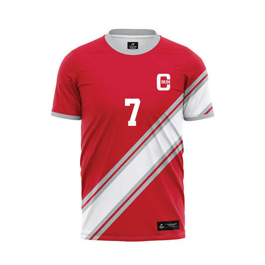CSUN - NCAA Women's Soccer : Yasmin Azar - Red Soccer Jersey-0
