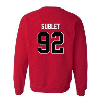 Lamar - NCAA Football : Broderick Sublet - Classic Shersey Crewneck Sweatshirt-1