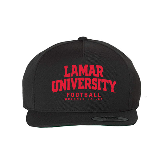 Lamar - NCAA Football : Brennen Bailey - Snapback Hat-0