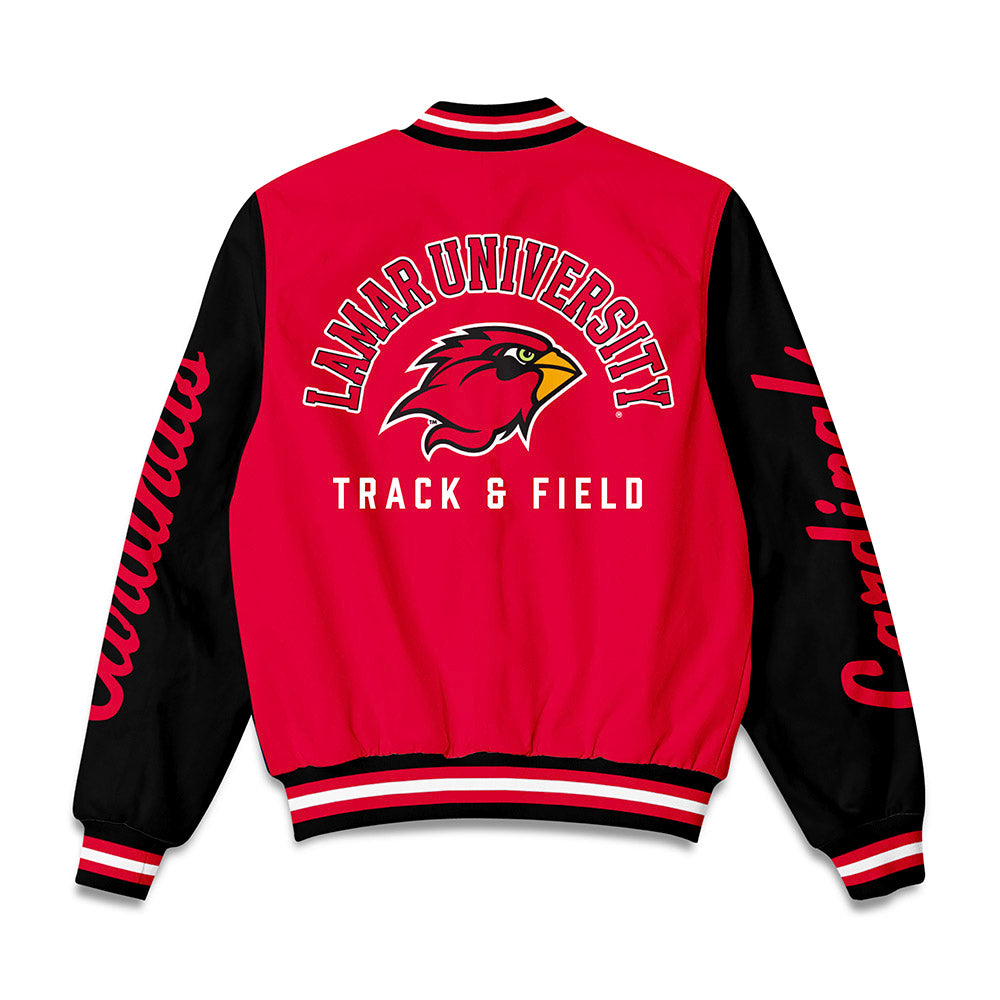 Lamar - NCAA Men's Track & Field : Bryson Champagne - Bomber Jacket-1