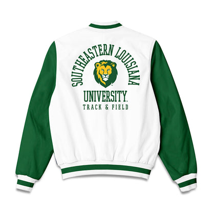 SELU - NCAA Men's Track & Field : Daniel Atinaya - Bomber Jacket-1