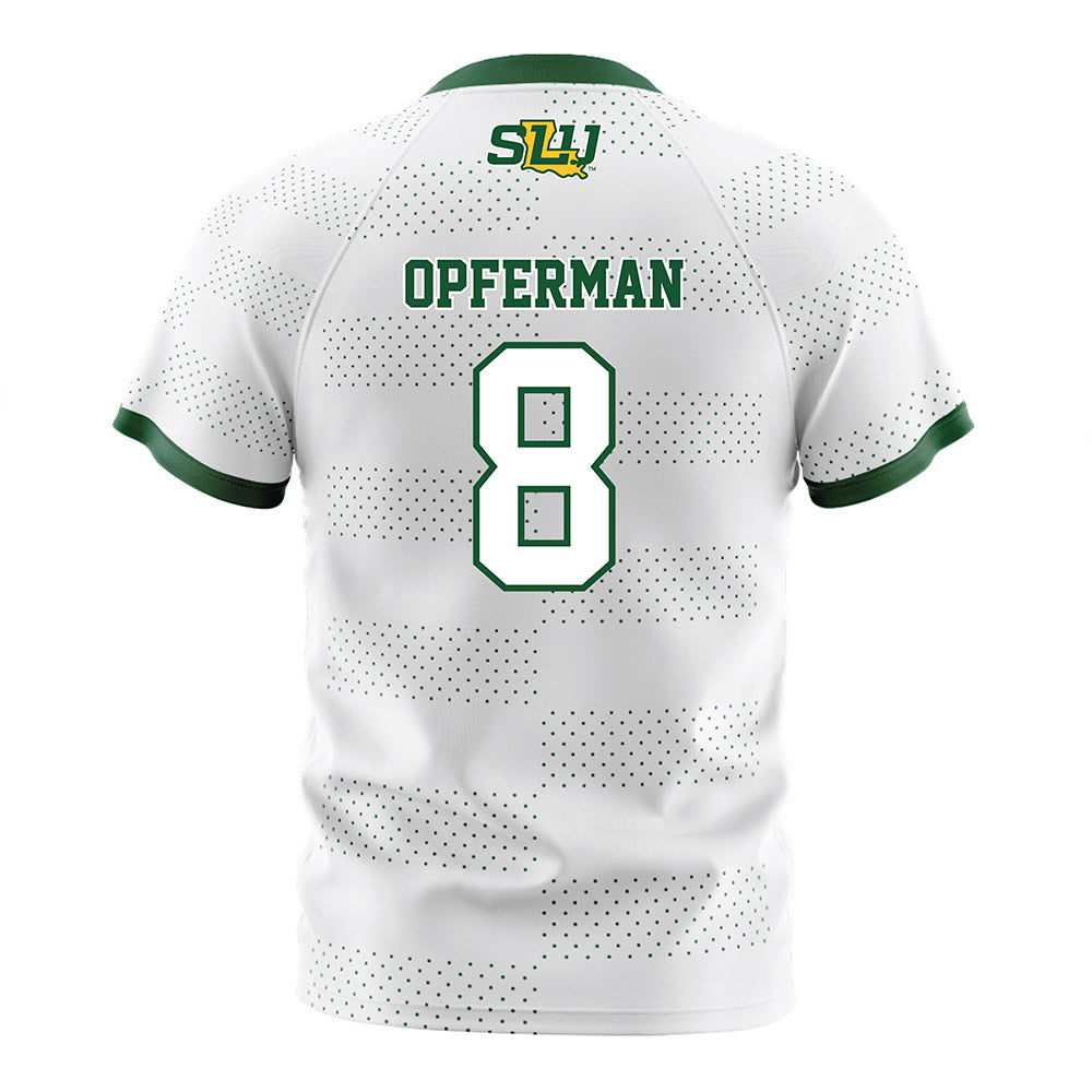 SELU - NCAA Women's Soccer : Brooke Opferman - White Soccer Jersey-1