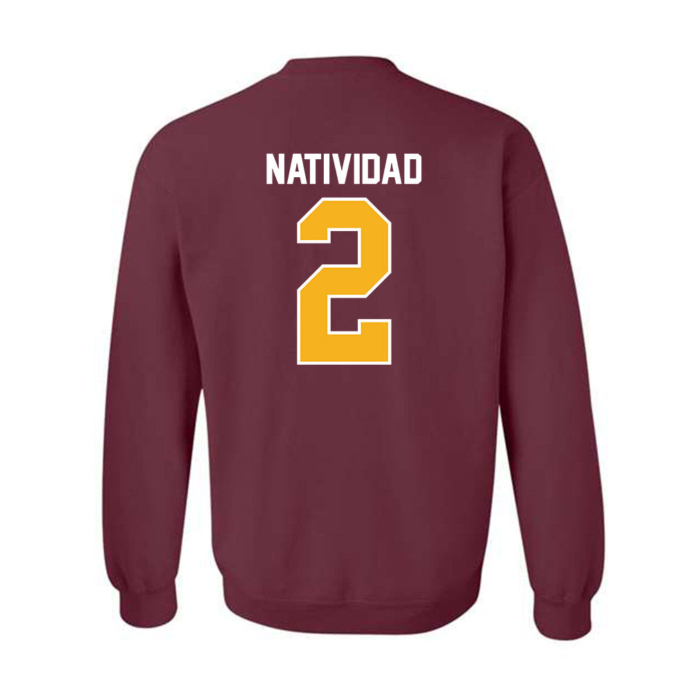 Winthrop - NCAA Baseball : Gabe Natividad - Classic Shersey Crewneck Sweatshirt-1