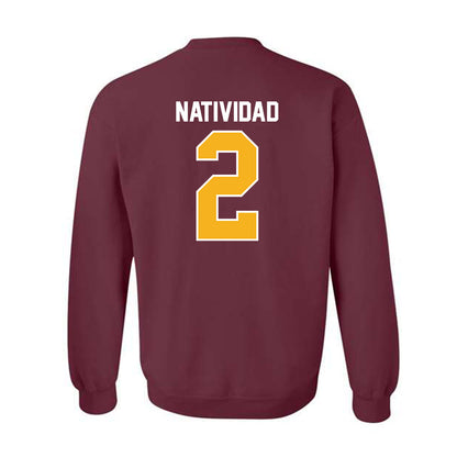 Winthrop - NCAA Baseball : Gabe Natividad - Classic Shersey Crewneck Sweatshirt-1
