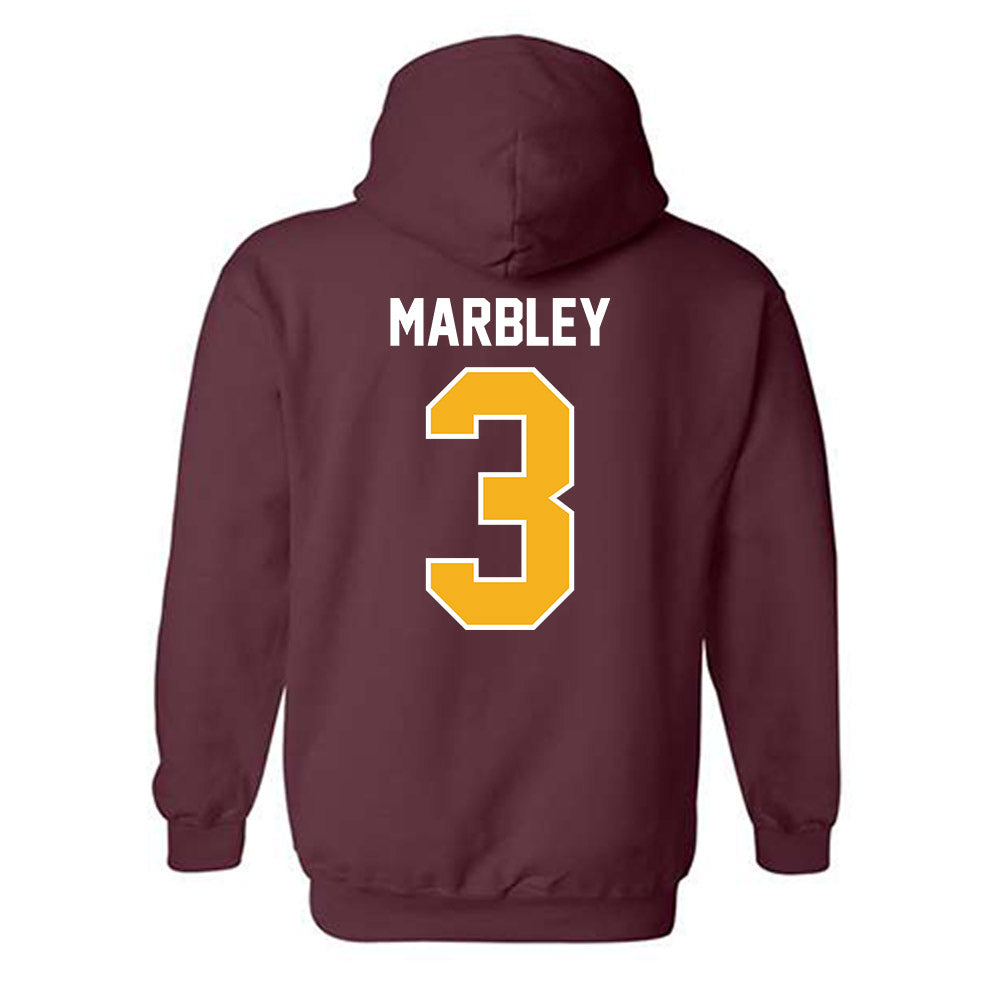 Winthrop - NCAA Women's Volleyball : Trabrece Marbley - Classic Shersey Hooded Sweatshirt-1