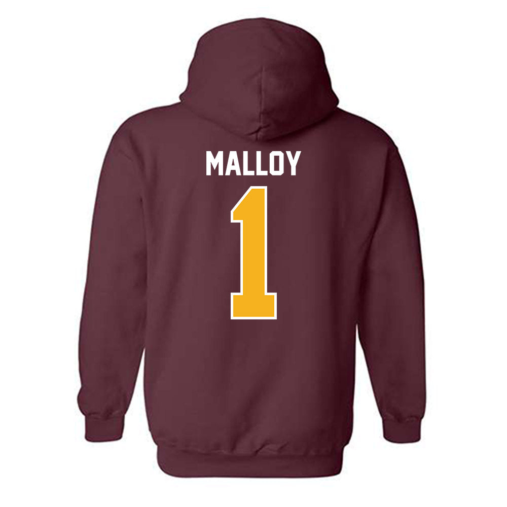 Winthrop - NCAA Women's Volleyball : Makenzie Malloy - Classic Shersey Hooded Sweatshirt-1