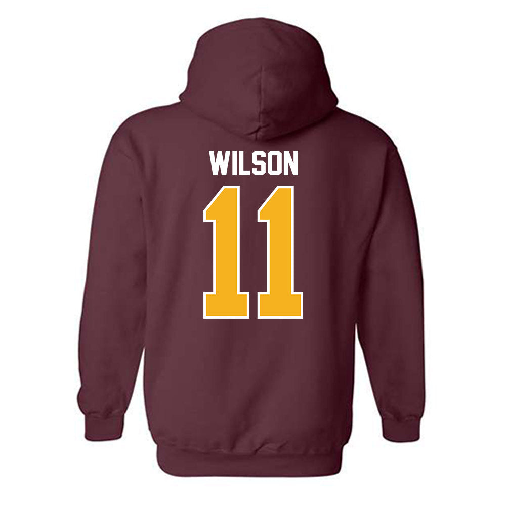 Winthrop - NCAA Women's Basketball : Naomi Wilson - Classic Shersey Hooded Sweatshirt-1