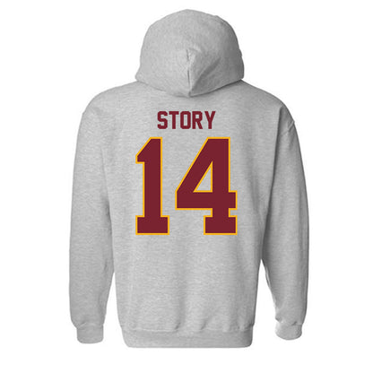 Winthrop - NCAA Men's Soccer : Logan Story - Classic Shersey Hooded Sweatshirt-1