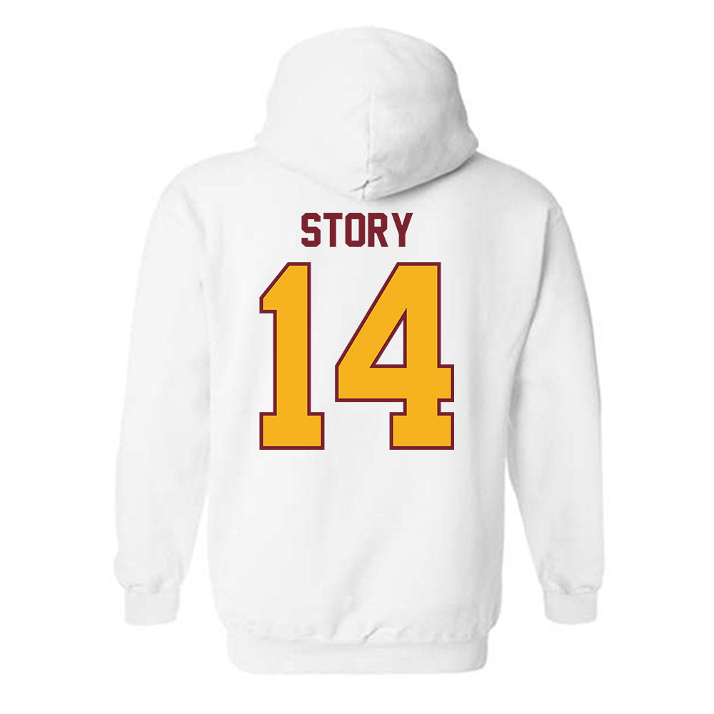 Winthrop - NCAA Men's Soccer : Logan Story - Classic Shersey Hooded Sweatshirt-1