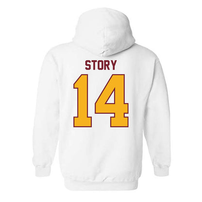 Winthrop - NCAA Men's Soccer : Logan Story - Classic Shersey Hooded Sweatshirt-1