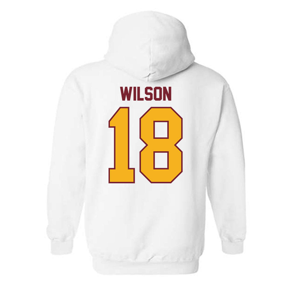 Winthrop - NCAA Men's Soccer : Thomas Wilson - Classic Shersey Hooded Sweatshirt-1