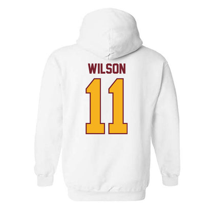 Winthrop - NCAA Women's Basketball : Naomi Wilson - Classic Shersey Hooded Sweatshirt-1