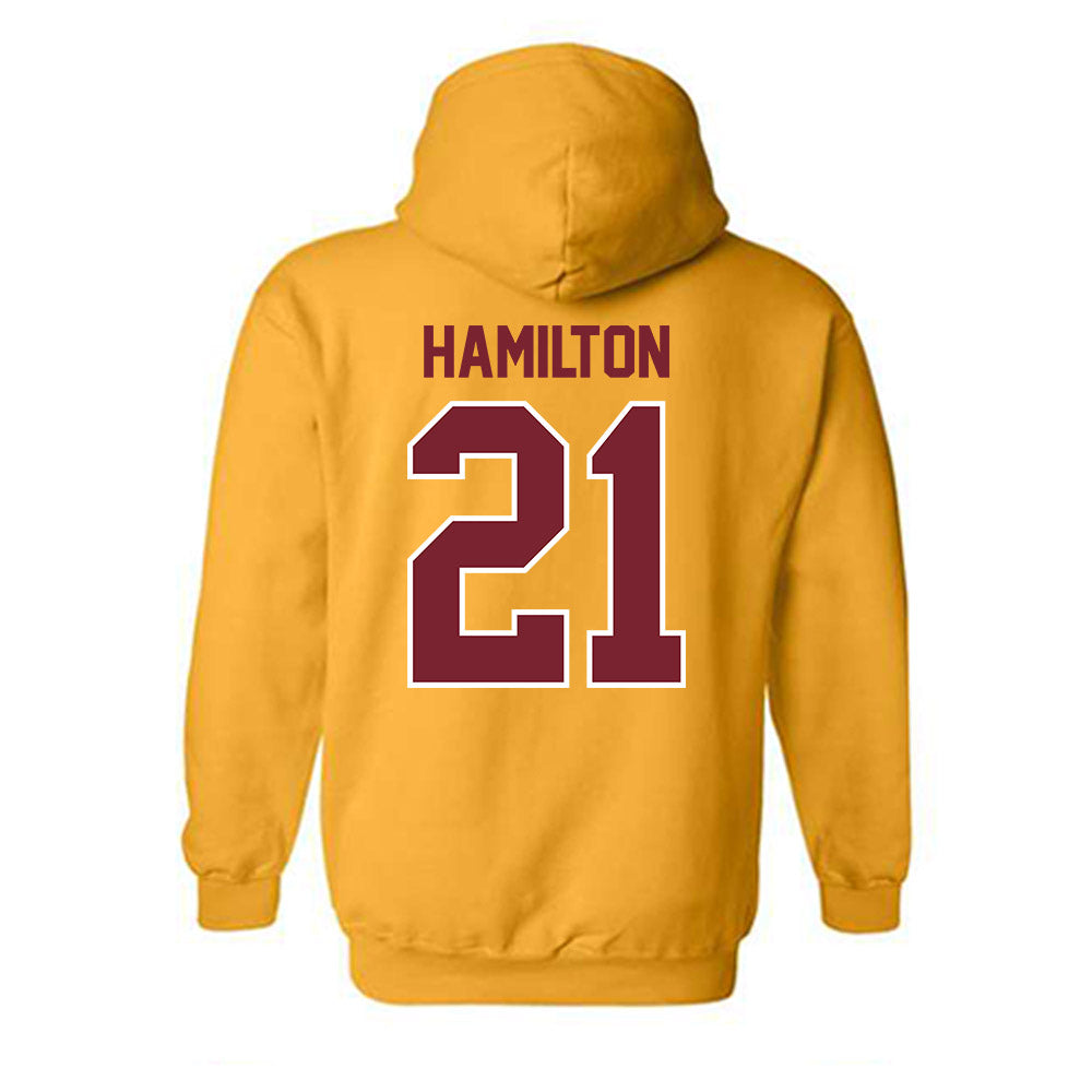 Winthrop - NCAA Men's Basketball : Tai Hamilton - Classic Shersey Hooded Sweatshirt-1