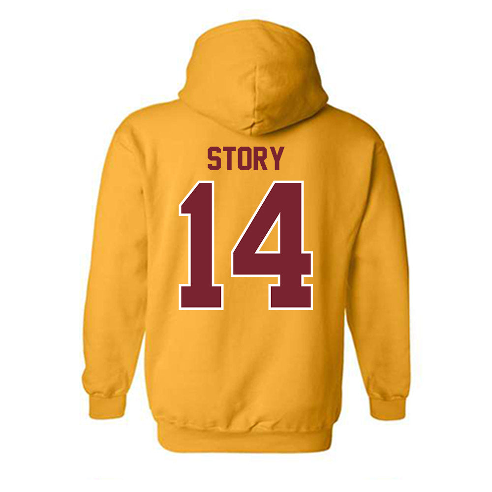 Winthrop - NCAA Men's Soccer : Logan Story - Classic Shersey Hooded Sweatshirt-1