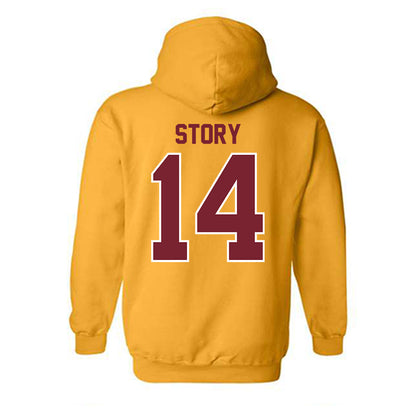 Winthrop - NCAA Men's Soccer : Logan Story - Classic Shersey Hooded Sweatshirt-1