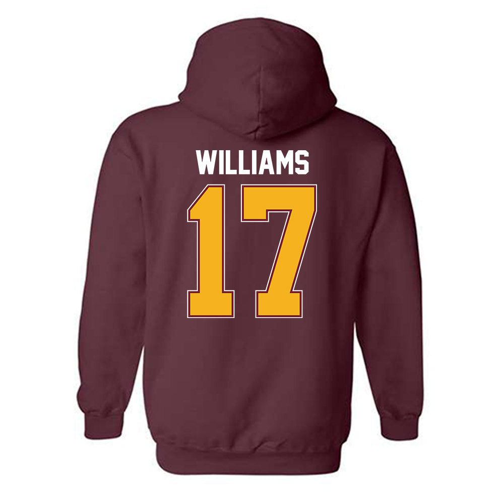 Winthrop - NCAA Men's Soccer : Mathew Williams - Classic Shersey Hooded Sweatshirt-1
