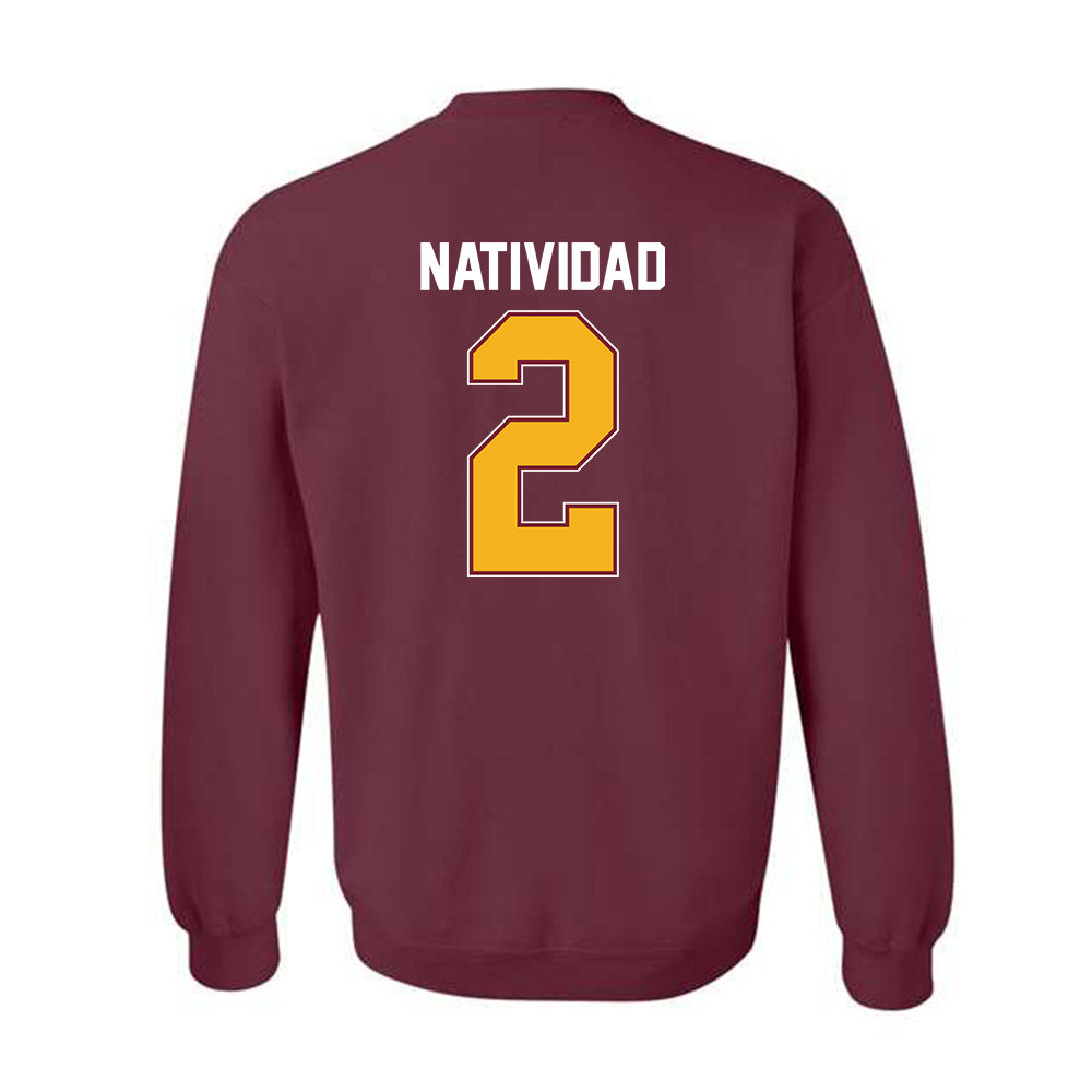 Winthrop - NCAA Baseball : Gabe Natividad - Classic Shersey Crewneck Sweatshirt-1