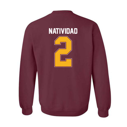 Winthrop - NCAA Baseball : Gabe Natividad - Classic Shersey Crewneck Sweatshirt-1