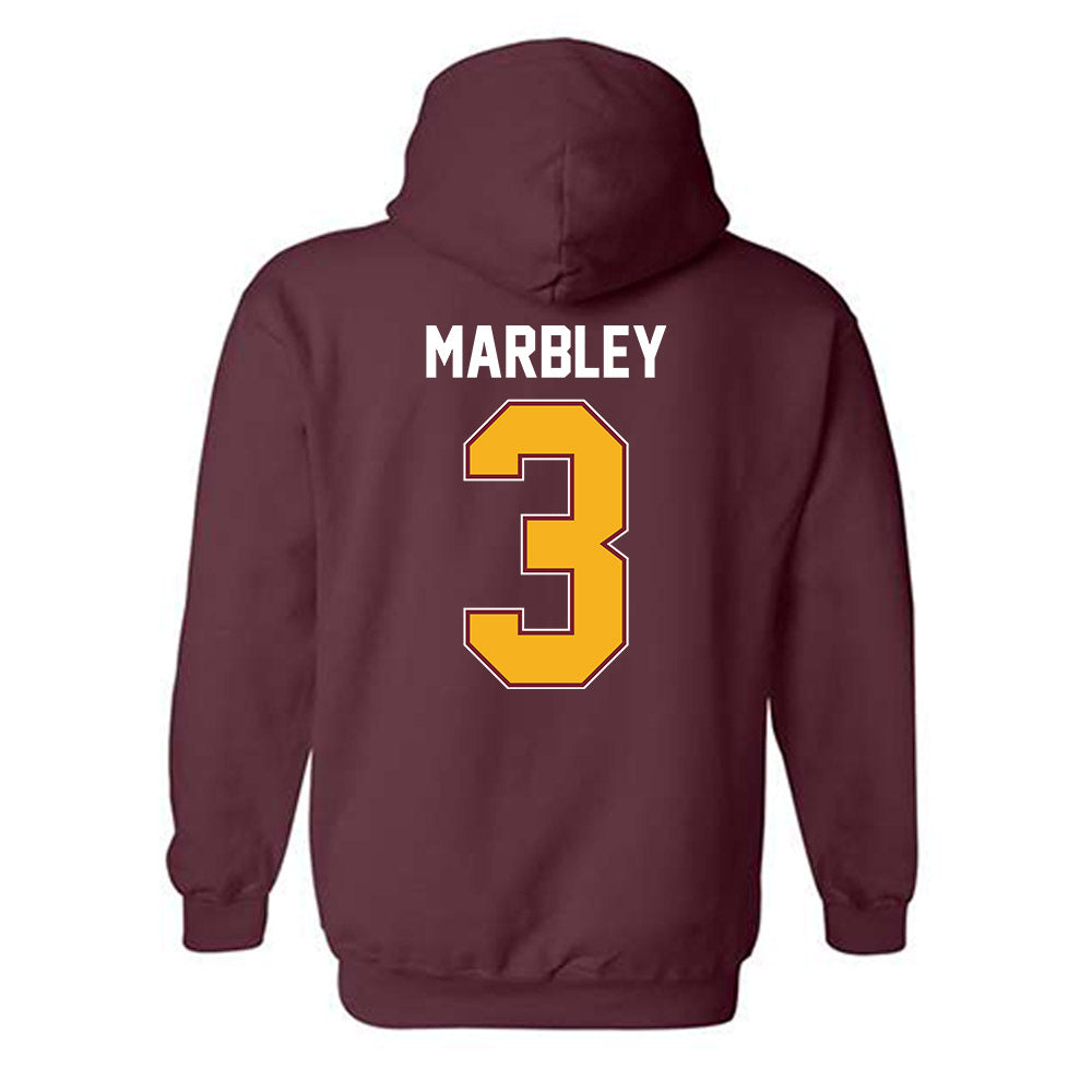 Winthrop - NCAA Women's Volleyball : Trabrece Marbley - Classic Shersey Hooded Sweatshirt-1
