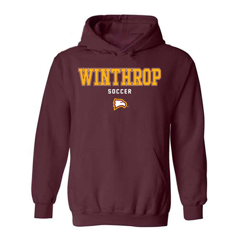 Winthrop - NCAA Men's Soccer : Caleb Swenson - Classic Shersey Hooded Sweatshirt-0