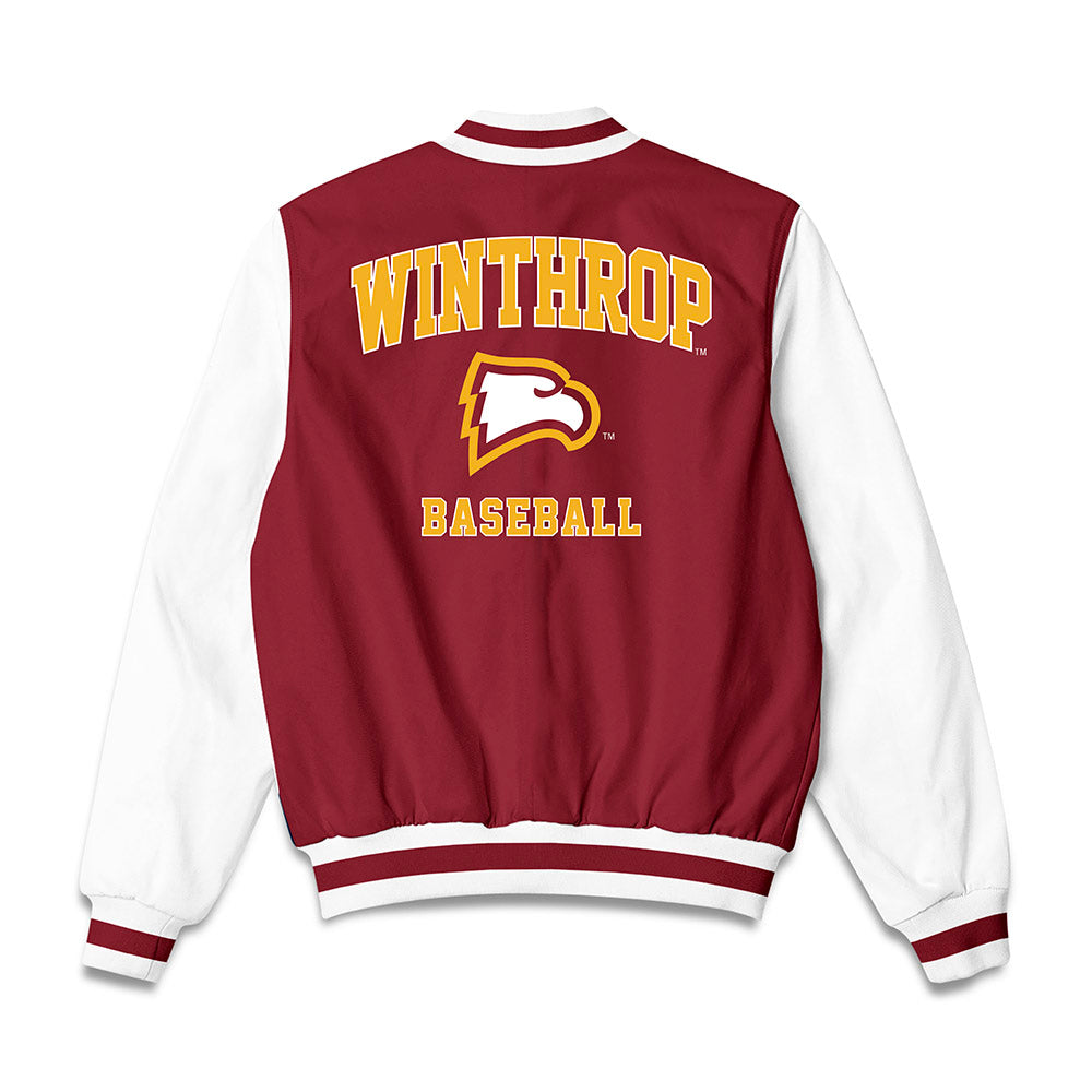 Winthrop - NCAA Baseball : Jaylen Hernandez - Bomber Jacket-1