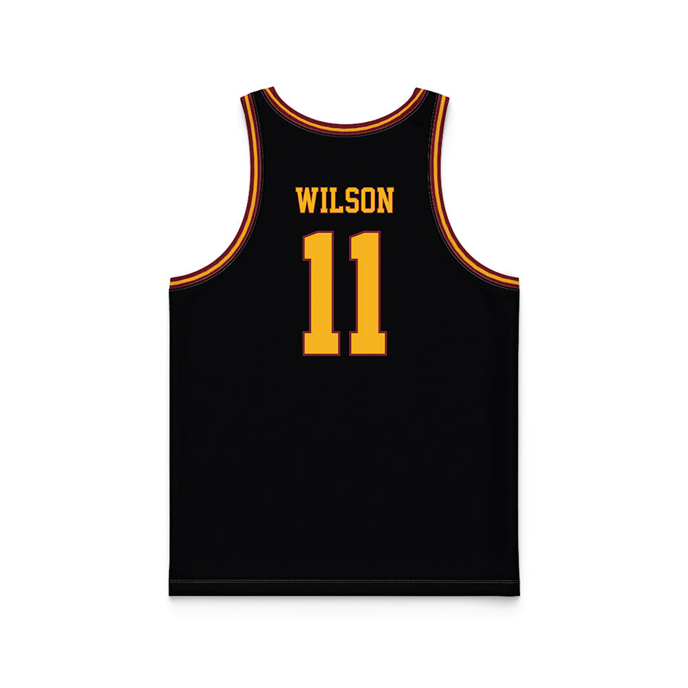 Winthrop - NCAA Women's Basketball : Naomi Wilson - Black Basketball Jersey-1
