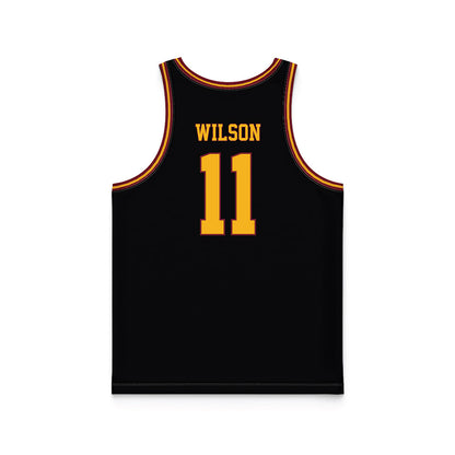 Winthrop - NCAA Women's Basketball : Naomi Wilson - Black Basketball Jersey-1