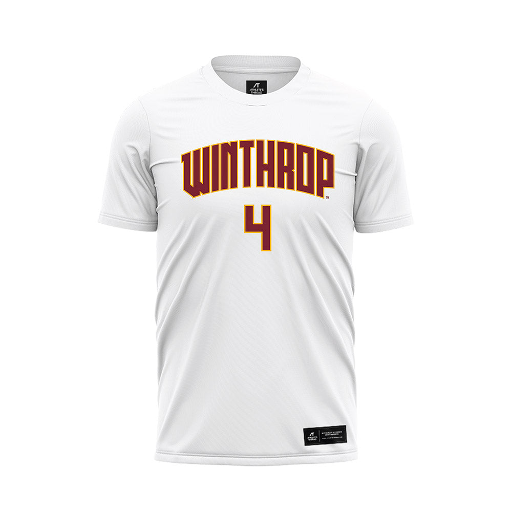 Winthrop - NCAA Women's Soccer : Mia Silber - White Soccer Jersey-0