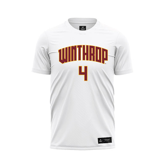Winthrop - NCAA Women's Soccer : Mia Silber - White Soccer Jersey-0