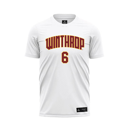 Winthrop - NCAA Women's Soccer : Evyn Schokora - White Soccer Jersey-0