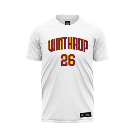 Winthrop - NCAA Women's Soccer : Emma Milliron - White Soccer Jersey-0