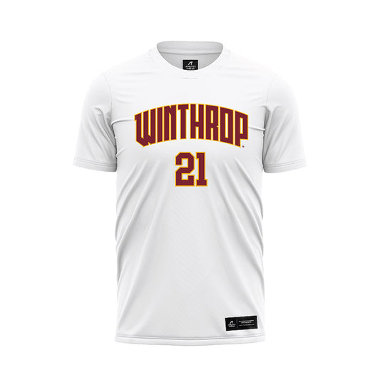 Winthrop - NCAA Women's Soccer : Camdyn Melin - White Soccer Jersey-0