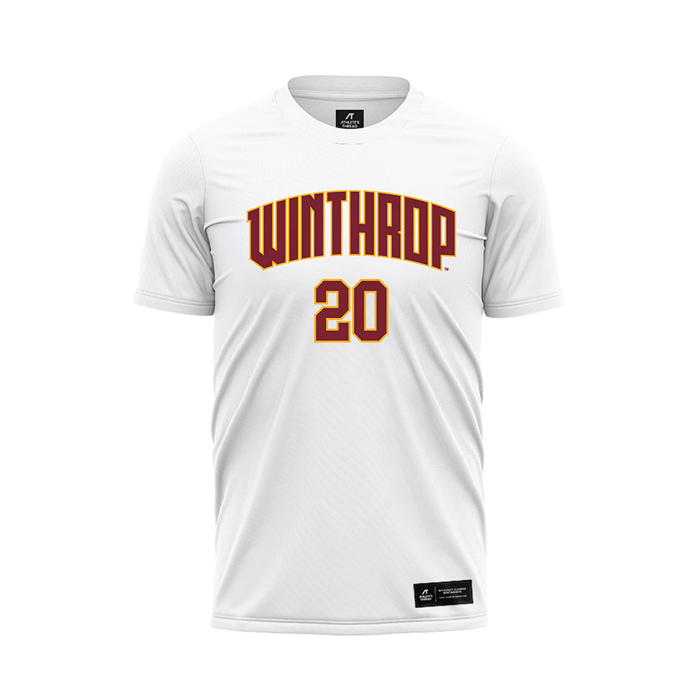 Winthrop - NCAA Women's Soccer : Lindsay Sheets - White Soccer Jersey-0
