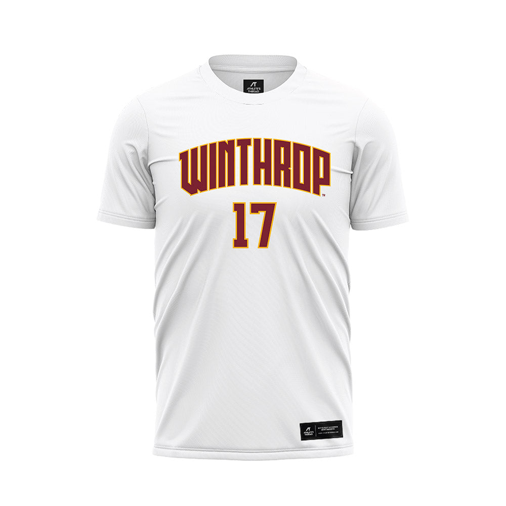 Winthrop - NCAA Women's Soccer : Laura Bennett - White Soccer Jersey-0
