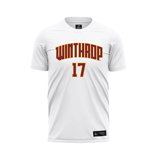 Winthrop - NCAA Women's Soccer : Laura Bennett - White Soccer Jersey-0