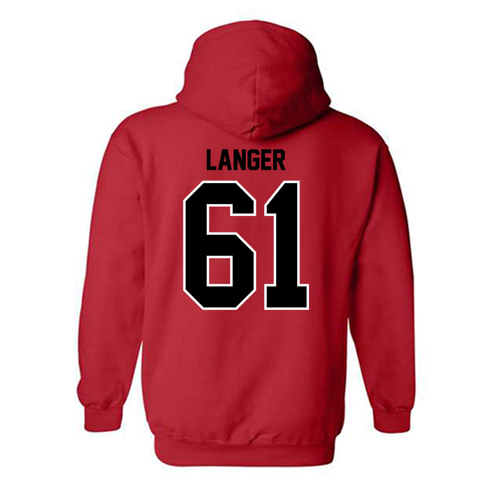 Eastern Washington - NCAA Baseball : Andrew Langer - Classic Shersey Hooded Sweatshirt-1