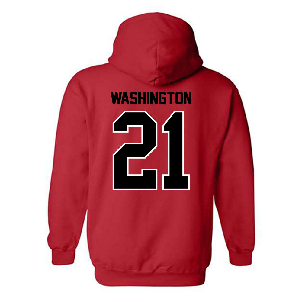 Eastern Washington - NCAA Football : Messiah Washington - Classic Shersey Hooded Sweatshirt-1
