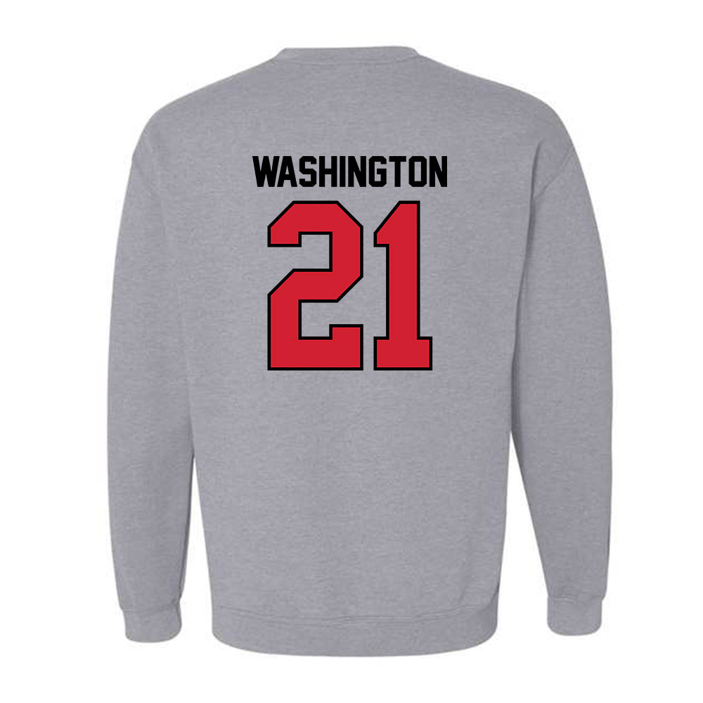 Eastern Washington - NCAA Football : Messiah Washington - Classic Shersey Crewneck Sweatshirt-1