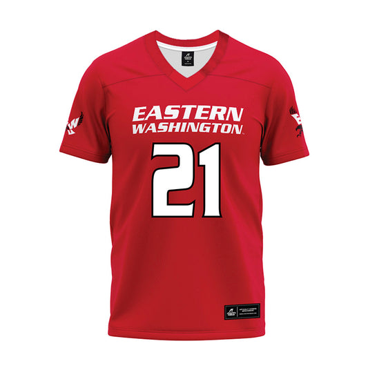 Eastern Washington - NCAA Football : Messiah Washington - Premium Football Jersey-0