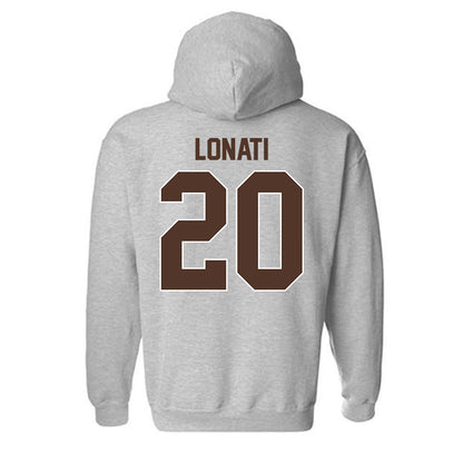St. Bonaventure - NCAA Men's Basketball : Achille Lonati - Classic Shersey Hooded Sweatshirt-1