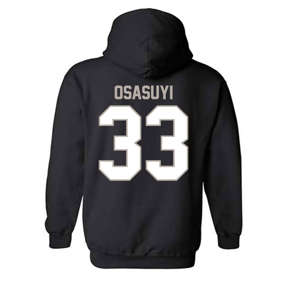 St. Bonaventure - NCAA Men's Basketball : Andrew Osasuyi - Classic Shersey Hooded Sweatshirt-1