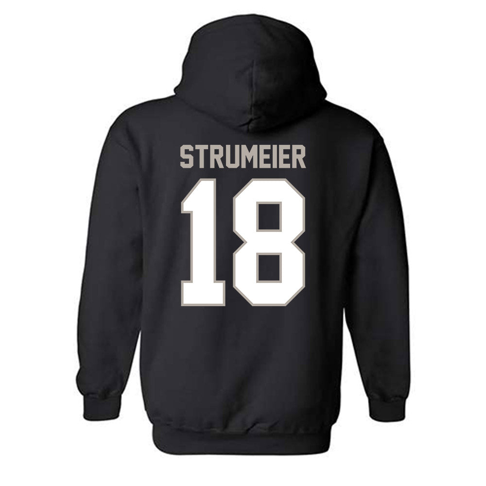 St. Bonaventure - NCAA Men's Soccer : Bryce Strumeier - Classic Shersey Hooded Sweatshirt-1