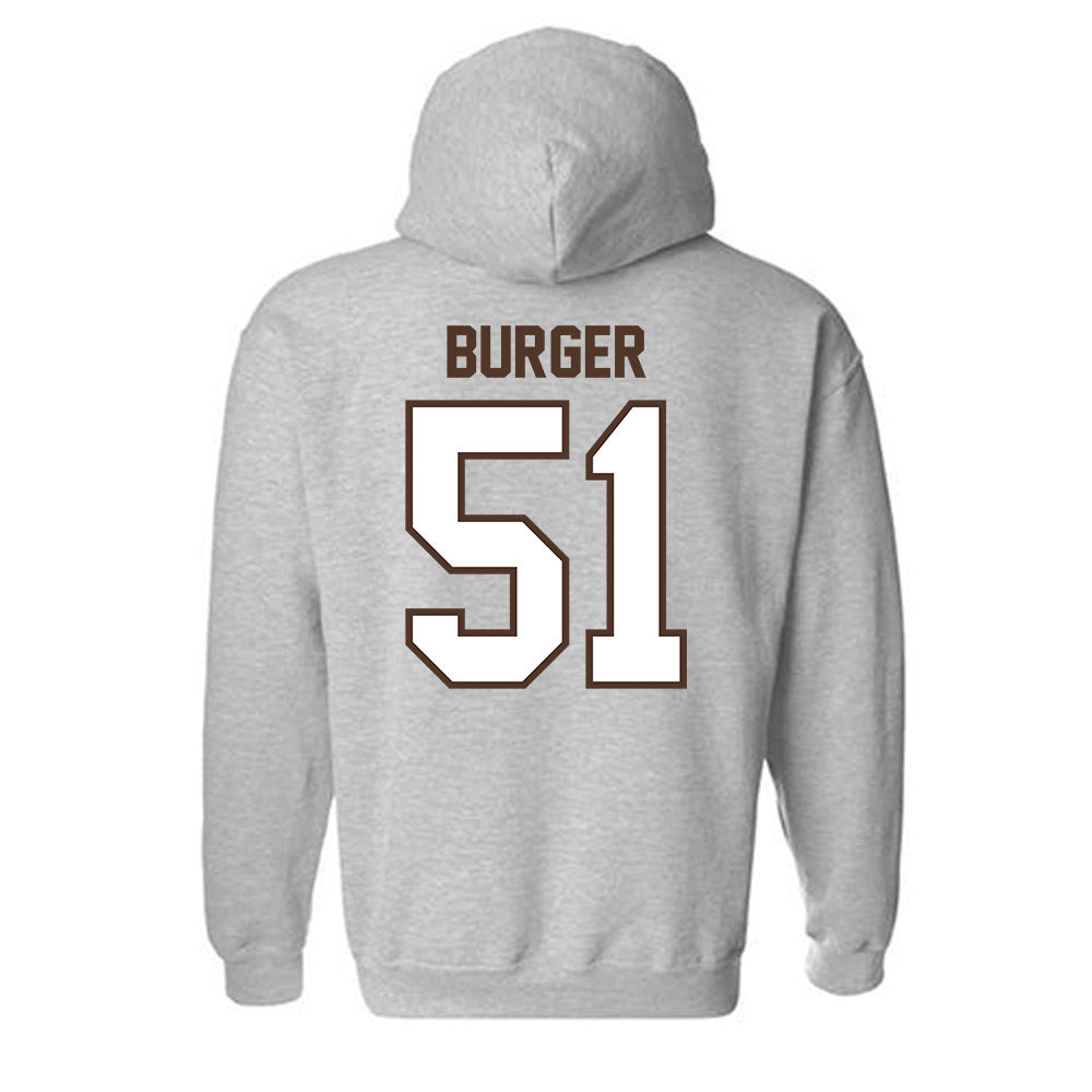 St. Bonaventure - NCAA Men's Lacrosse : Kaeden Burger - Classic Shersey Hooded Sweatshirt-1