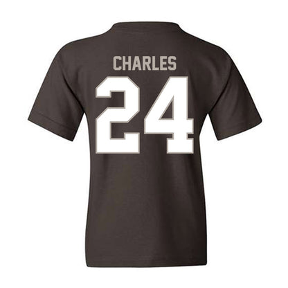 St. Bonaventure - NCAA Men's Basketball : Cayden Charles - Youth T-Shirt-1