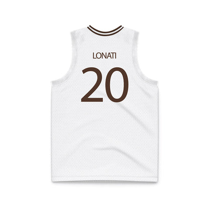 St. Bonaventure - NCAA Men's Basketball : Achille Lonati - White Basketball Jersey-1