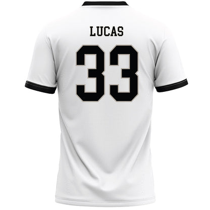 St. Bonaventure - NCAA Men's Lacrosse : Tyler Lucas - White Lacrosse Jersey -1