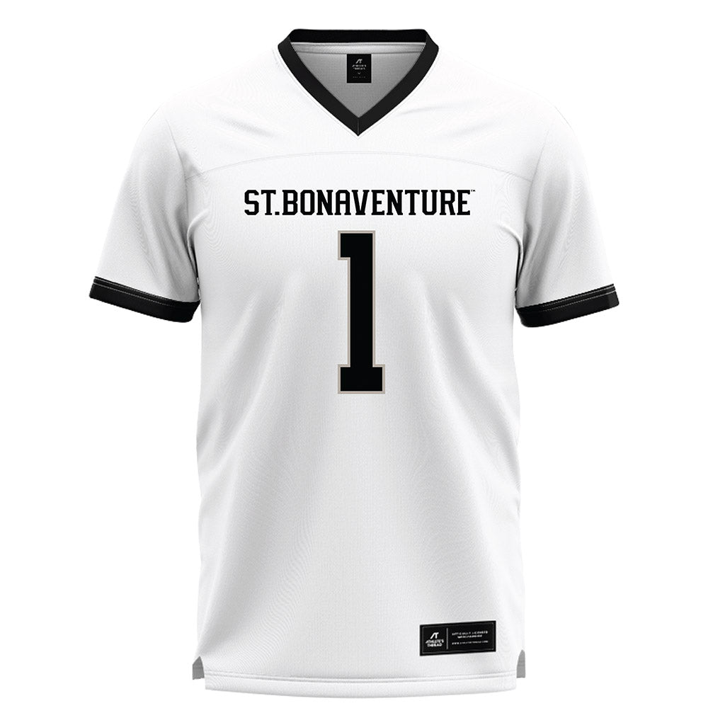 St. Bonaventure - NCAA Men's Lacrosse : Simon Kowal - White Lacrosse Jersey -0
