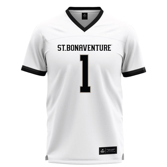 St. Bonaventure - NCAA Men's Lacrosse : Simon Kowal - White Lacrosse Jersey -0