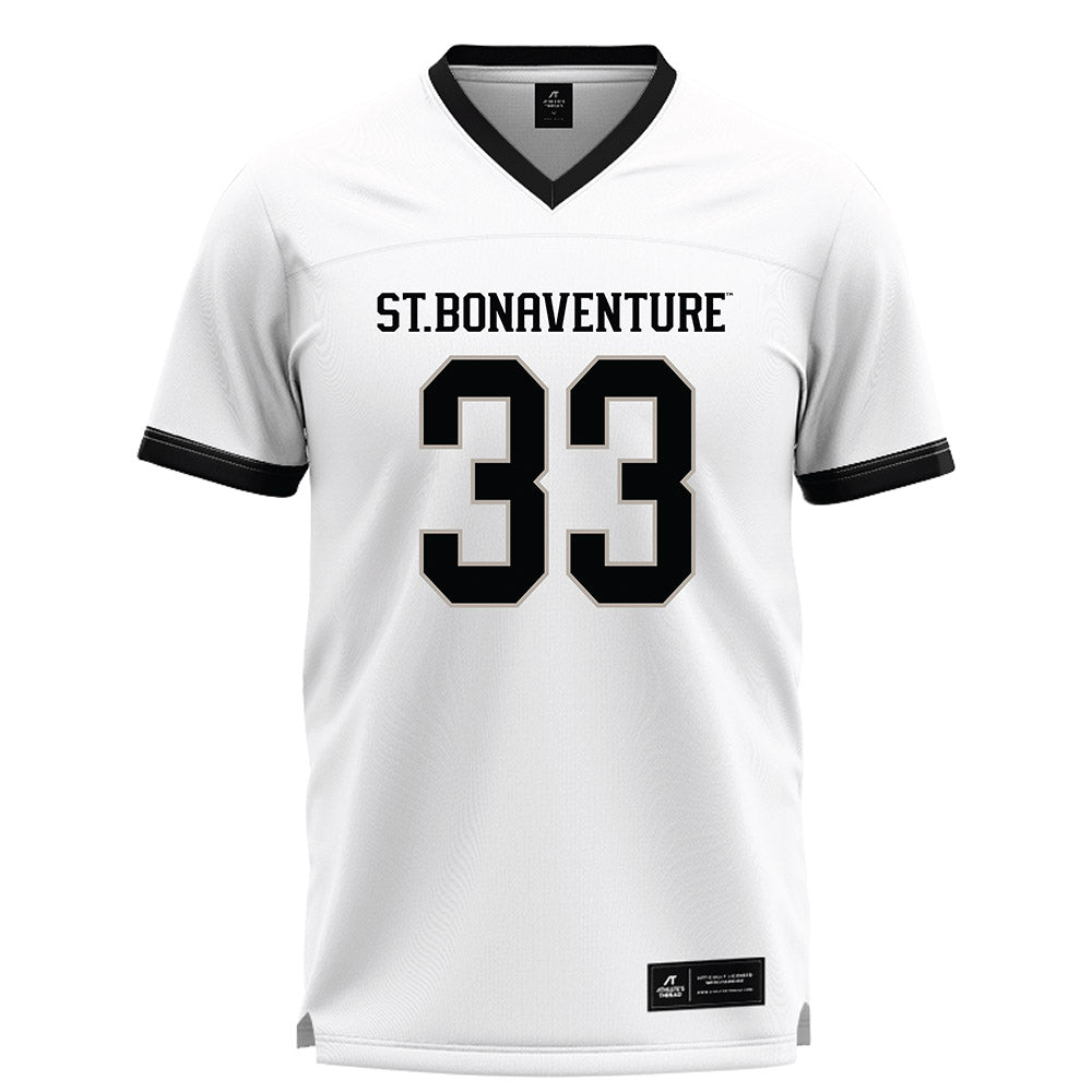 St. Bonaventure - NCAA Men's Lacrosse : Tyler Lucas - White Lacrosse Jersey -0