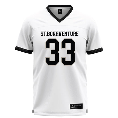 St. Bonaventure - NCAA Men's Lacrosse : Tyler Lucas - White Lacrosse Jersey -0